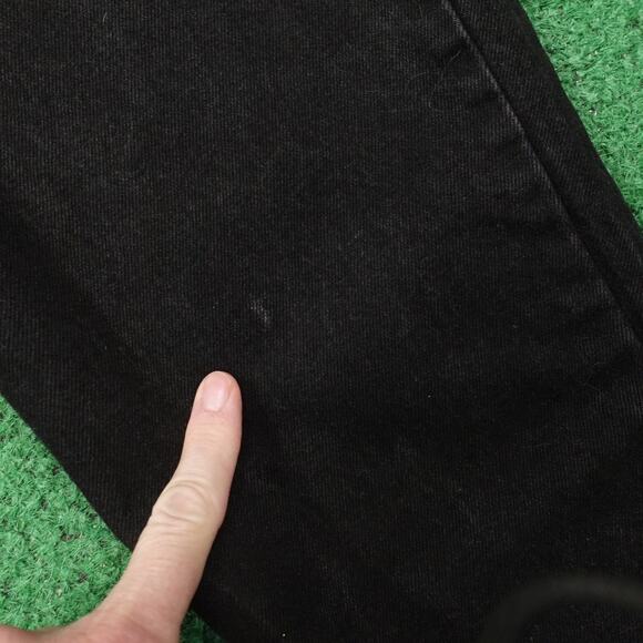 VINTAGE LEVI'S 550 RELAXED FIT ORANGE TAB USA BLACK DENIM JEANS 38X32 (37X31) - Picture 4 of 12